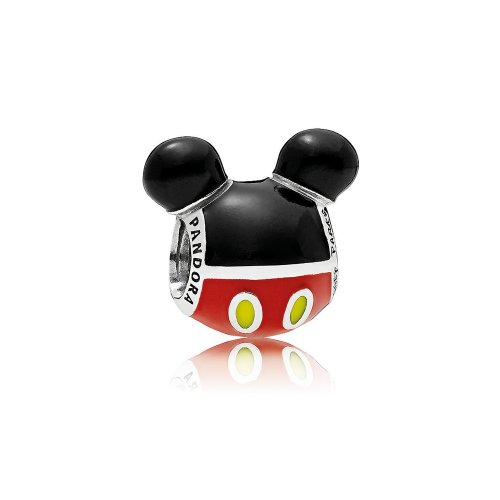 Charm en plata de ley Icono de silueta de Mickey Mouse PANDORA