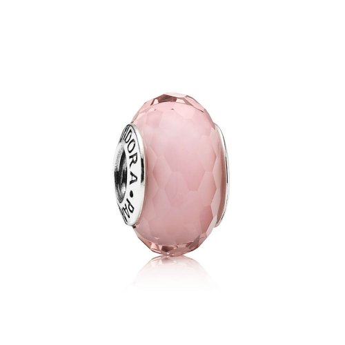 Charm Cristal de Murano Facetado Rosa - PANDORA