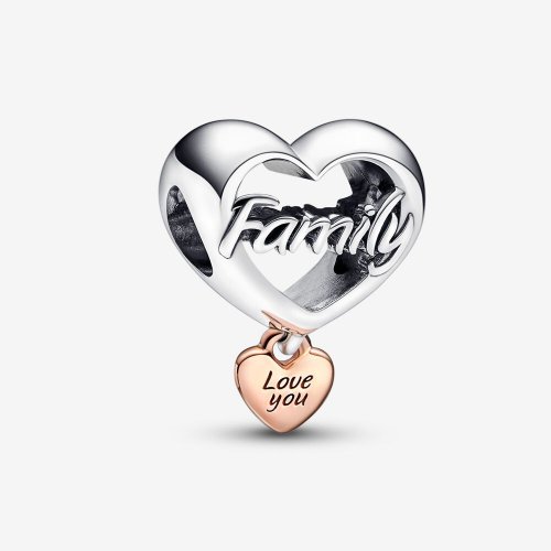 Encanto de Pandora "Amor a la familia" con corazón - 782326C00