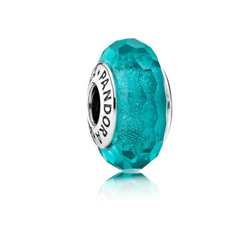 Charm cristal de Murano verde-azulado - PANDORA