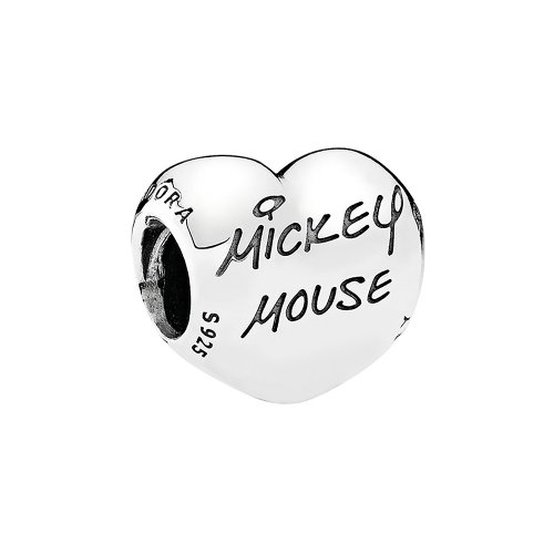 Charm en plata de ley Disny, Firma de Mickey Mouse PANDORA