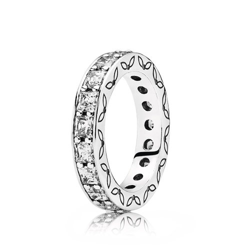 Silver ring with cubic zirconia - PANDORA