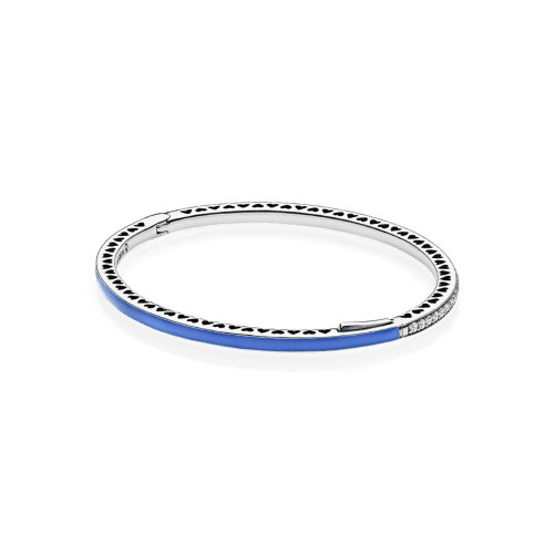Pulsera Corazones Radiantes Azules - 590537EN82