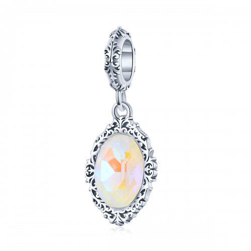Colgante de espejo mágico plateado estilo Pandora - SCC1815
