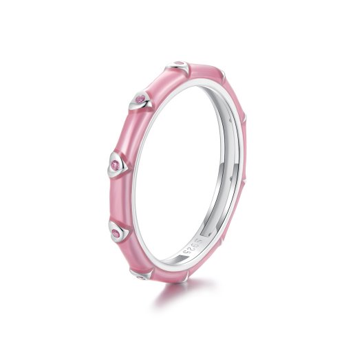 Anillo sencillo con diseño de amor pequeño estilo PANDORA - SCR1056-BR