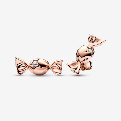 Pendientes Pandora Wrapped Candy chapados en oro rosa de 14k - 282638C01