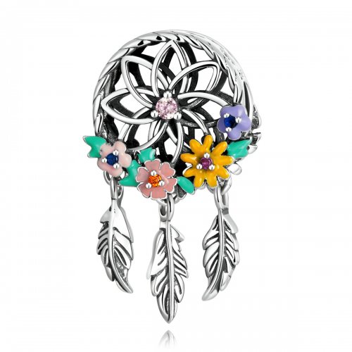 Encanto de Atrapasueños con Corona de Estilo Pandora - BSC589