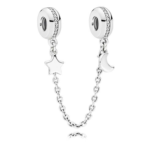 Cadena de seguridad PANDORA en plata de ley Galaxia Personal - 797512CZ-05