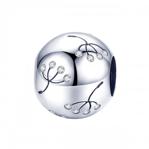 Charm de Diente de León de Plata estilo Pandora - BSC053