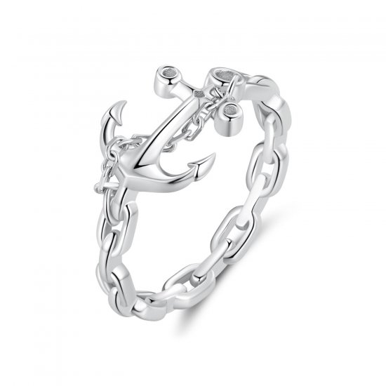 Anillo estilo Pandora con ancla - SCR949 - Haga click en la imagen para cerrar