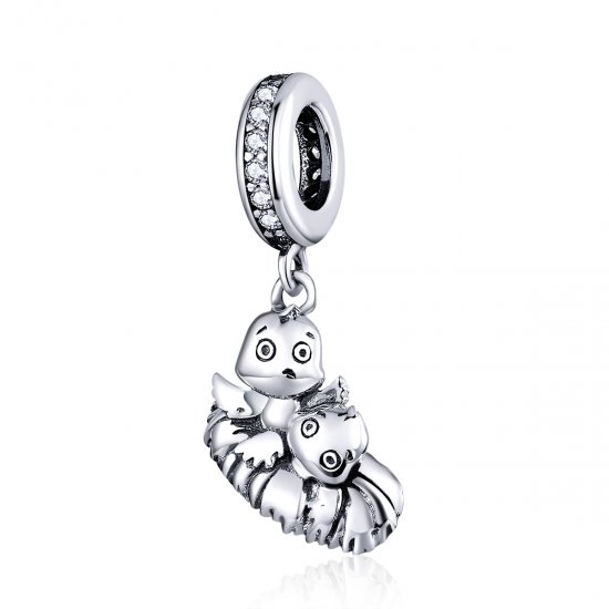 Pandora Estilo Pájaro de Dibujos Animados Colgante - SCC1522 - Haga click en la imagen para cerrar