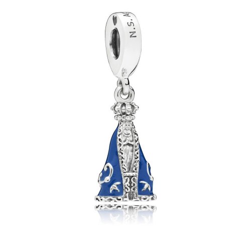 Pandora Nossa Senhora Aparecida silver dangle with blue enamel - 797542EN170