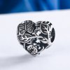 Charm de jardín de plata estilo Pandora con diseño de lluvia - SCC155
