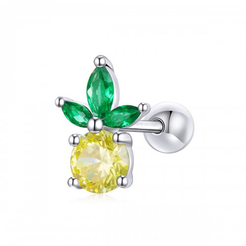Estilo Pandora Verano Dulce - Pendientes de Piña - BSE490