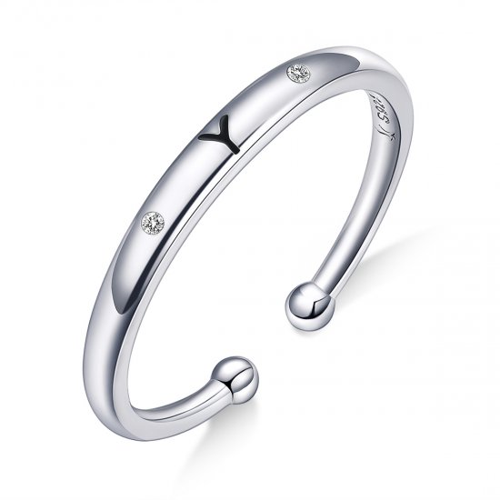 Anillo abierto estilo Pandora con letra Y - SCR544-Y - Haga click en la imagen para cerrar