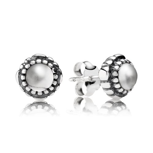 Pendientes de plata de ley y cristal de roca - PANDORA