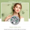 Charm estilo Pandora en plata con diseño de árbol de la vida - SCC919