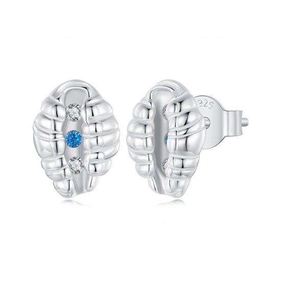 Pendientes de concha estilo PANDORA - SCE1741 - Haga click en la imagen para cerrar