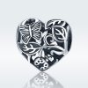 Charm de jardín de plata estilo Pandora con diseño de lluvia - SCC155