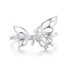 Anillo estilo Pandora con mariposa y elfo - BSR484-E