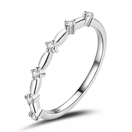 Estilo Pandora Simple - Anillo Estrellado - BSR206-A