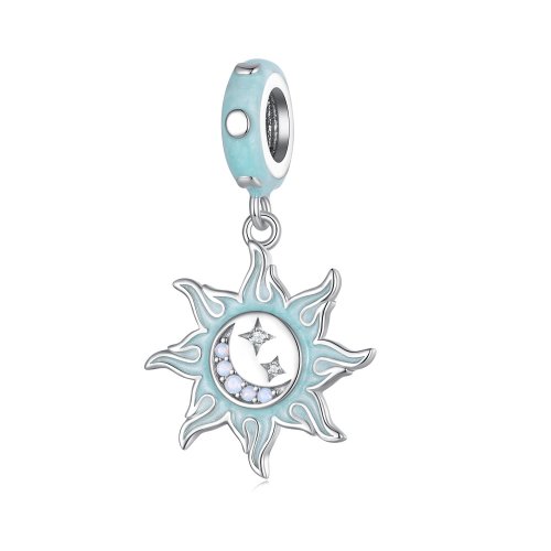 Encanto colgante estilo Pandora de sol y luna - BSC855