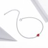 Pulsera estilo Pandora con corazón de plata - SCB182