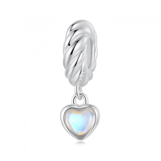 Cuentas espaciadoras de silicona con forma de corazón inteligente estilo PANDORA - SCC2755 - Haga click en la imagen para cerrar