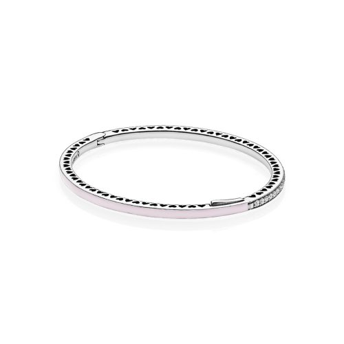 Pulsera Corazones Radiantes Rosa - 590537EN68