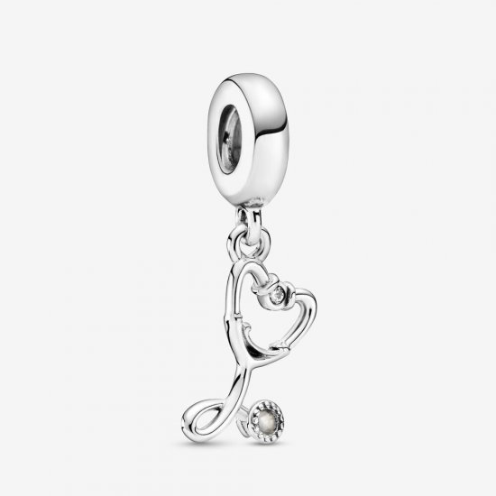 Charm colgante en forma de corazón con estetoscopio PANDORA - 799072C01 - Haga click en la imagen para cerrar