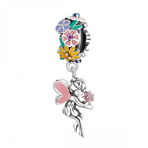 Colgante Elfo Flor Estilo Pandora - BSC592