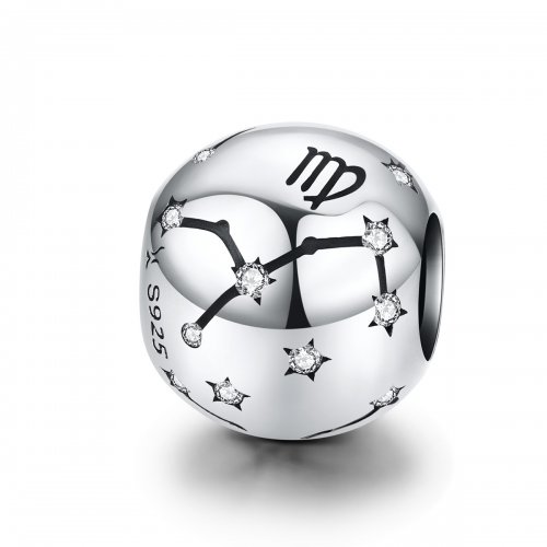 Charm de plata estilo Pandora con signo de Virgo - SCC1218-6