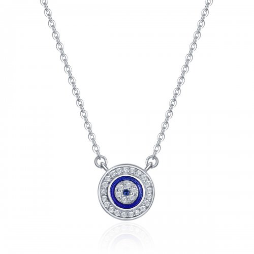 Collar estilo Pandora de Plata con Ojo del Diablo - SCN165