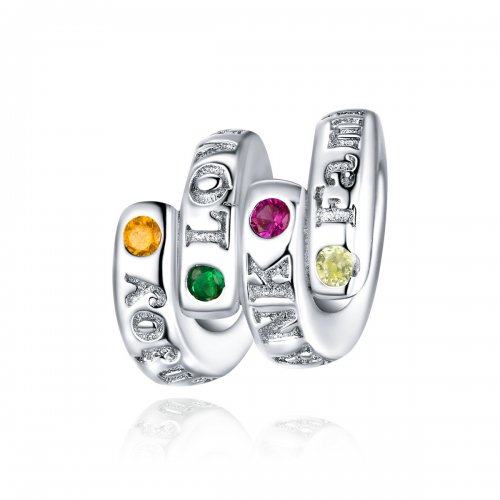 Charm estilo Pandora con palabras clave de Acción de Gracias - BSC341 Charm estilo Pandora con palabras clave de Acción de Gracias - BSC341