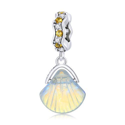 Colgante de concha de vidrio estilo Pandora - SCC2211