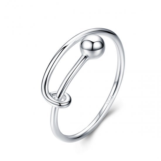 Anillo sencillo de plata estilo Pandora - SCR520 - Haga click en la imagen para cerrar