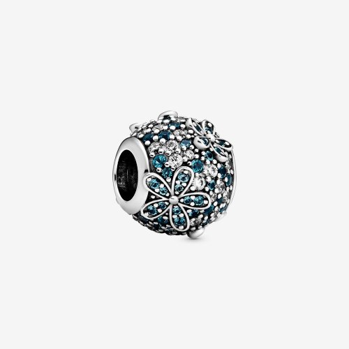 PANDORA Encanto de Flor Margarita con Pavé en Teal - 798797C01