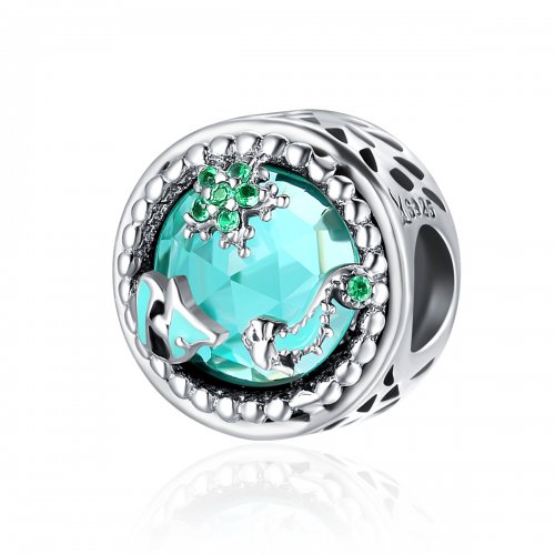 Charm de Estilo Pandora en Plata con Brillantes Estrellas - SCC246