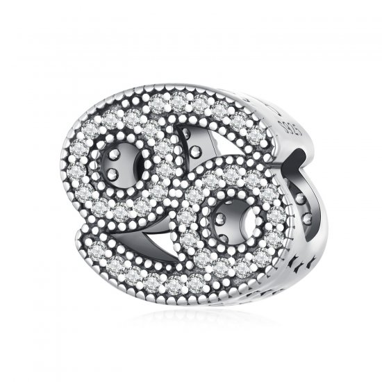 Charm del zodiaco de la suerte estilo Pandora para cáncer - SCC2516-4 - Haga click en la imagen para cerrar