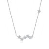 Collar colgante estilo Pandora de plata con destellantes estrellas - SCN419
