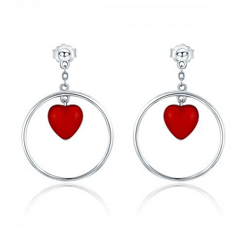 Estilo Pandora Pendientes Colgantes Palpitantes - SCE360-A