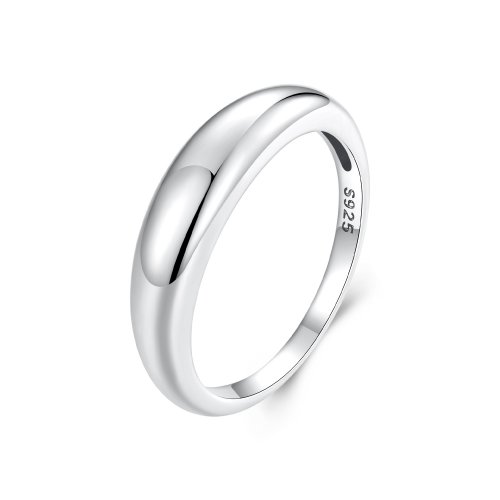 Anillo sencillo liso estilo PANDORA - BSR558 Anillo sencillo liso estilo PANDORA - BSR558