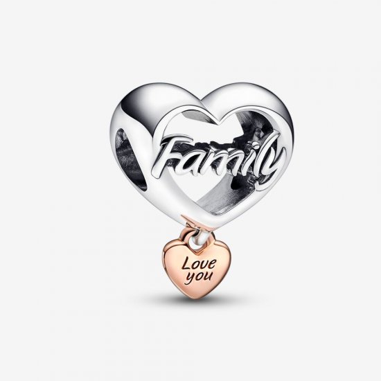 Encanto de Pandora "Amor a la familia" con corazón - 782326C00 - Haga click en la imagen para cerrar