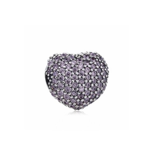 Clip en plata de ley Pavé Abrir mi corazón PANDORA