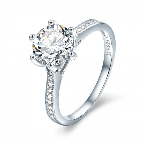 Anillo de eternidad estilo Pandora en plata - SCR342