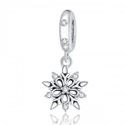 Colgante de copo de nieve de cristal al estilo de Pandora - SCC1649