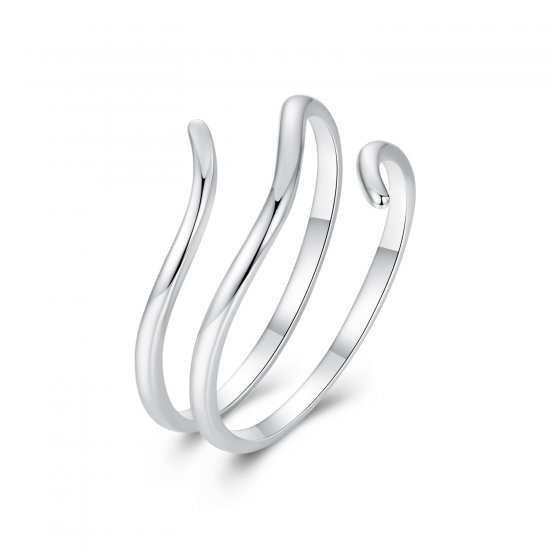 Anillo sencillo multicapa estilo PANDORA - SCR1040-E - Haga click en la imagen para cerrar