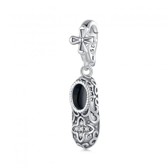 Pendiente de zapatos con patrón exquisito de estilo Pandora - SCC2573 - Haga click en la imagen para cerrar