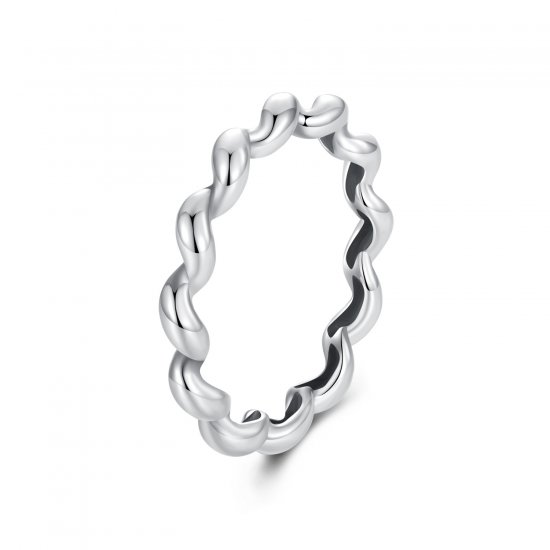Anillo metálico trenzado estilo PANDORA - SCR1047 - Haga click en la imagen para cerrar