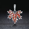 Colgante de collar estilo Pandora con hojas de arce de otoño tardío - SCC585